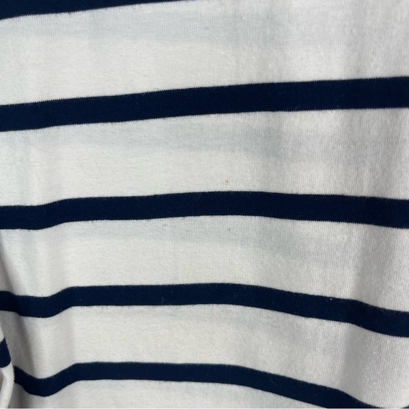 13DE MARZO Striped Short Sleeve Tee In Blue White Size Small - Picture 6 of 6